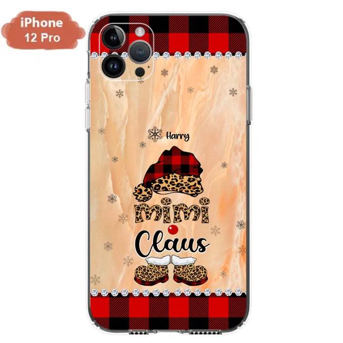 Custom Personalized Mimi Claus Phone Case - Upto 9 Names - Gift For Grandma - Case For iPhone And Samsung