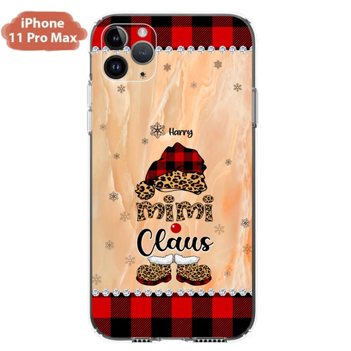 Custom Personalized Mimi Claus Phone Case - Upto 9 Names - Gift For Grandma - Case For iPhone And Samsung