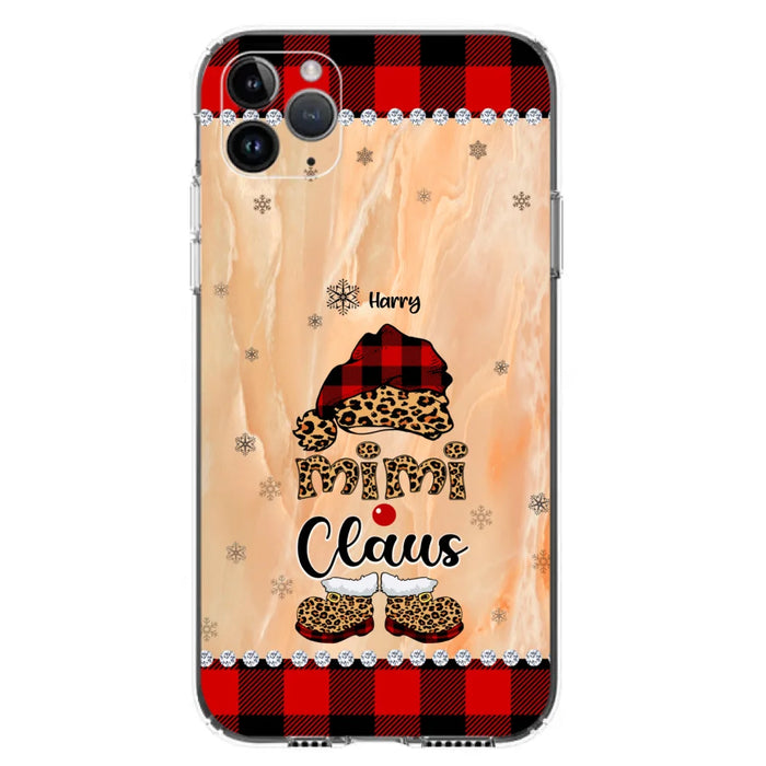 Custom Personalized Mimi Claus Phone Case - Upto 9 Names - Gift For Grandma - Case For iPhone And Samsung