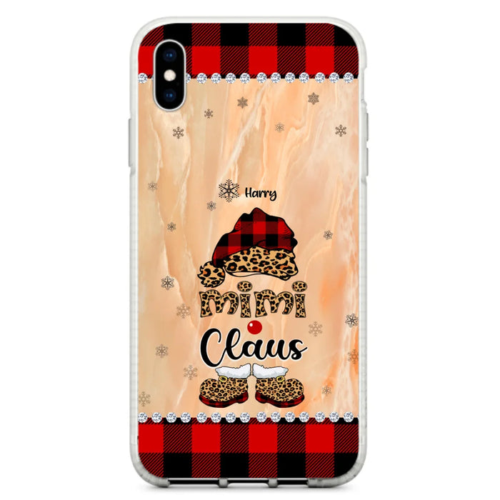 Custom Personalized Mimi Claus Phone Case - Upto 9 Names - Gift For Grandma - Case For iPhone And Samsung