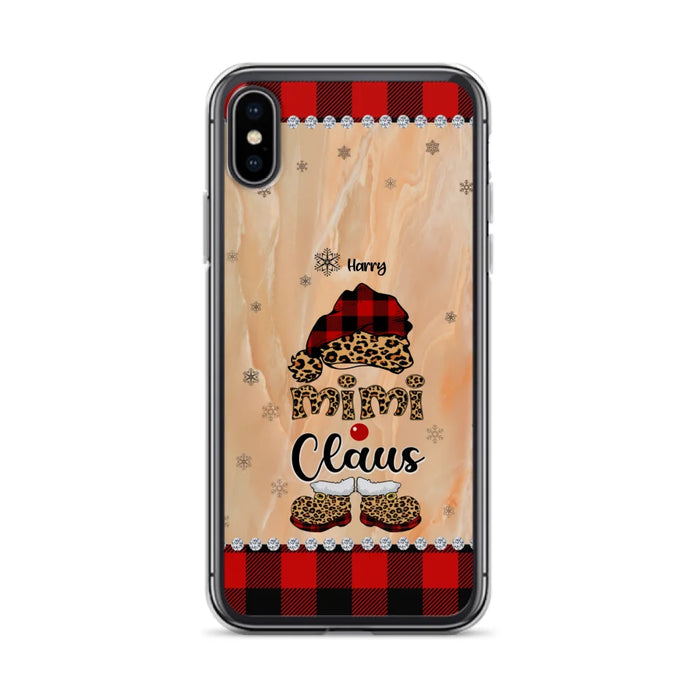 Custom Personalized Mimi Claus Phone Case - Upto 9 Names - Gift For Grandma - Case For iPhone And Samsung