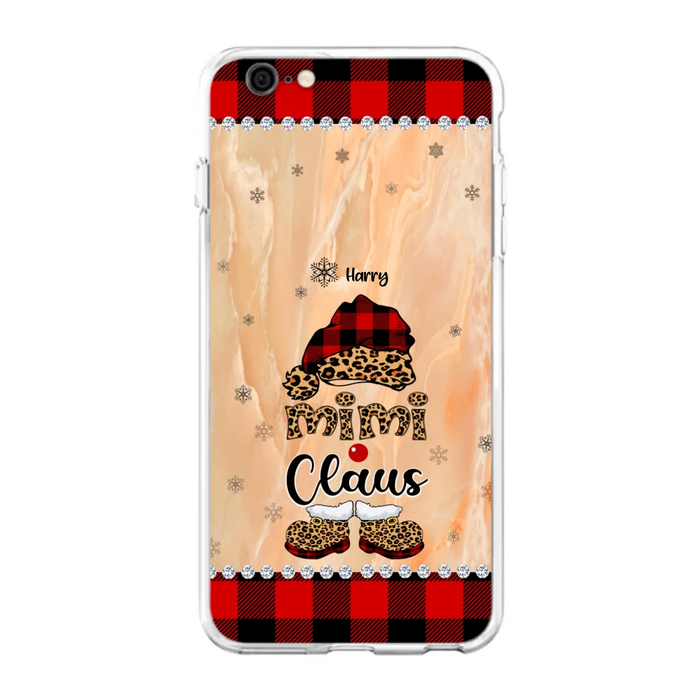 Custom Personalized Mimi Claus Phone Case - Upto 9 Names - Gift For Grandma - Case For iPhone And Samsung