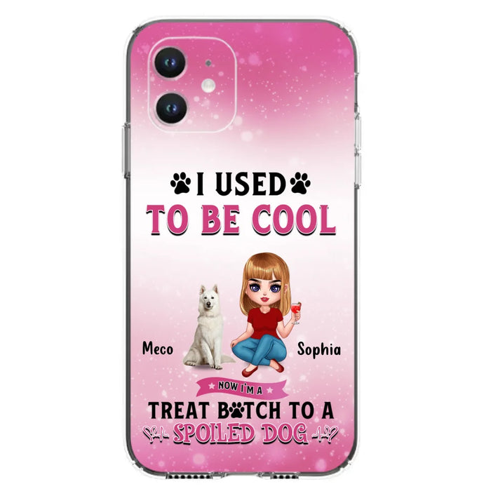 Custom Personalized Dog Mom Phone Case - Gift Idea For Dog Lover - I Used To Be Cool - Up to 5 Dogs - Case For iPhone And Samsung