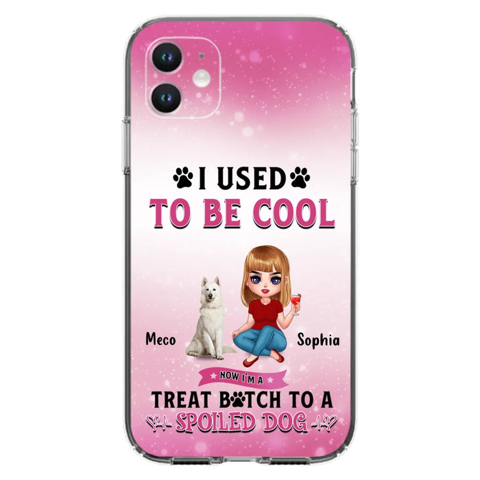 Custom Personalized Dog Mom Phone Case - Gift Idea For Dog Lover - I Used To Be Cool - Up to 5 Dogs - Case For iPhone And Samsung