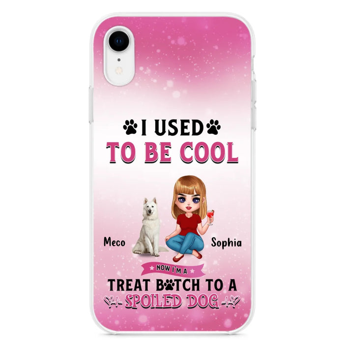 Custom Personalized Dog Mom Phone Case - Gift Idea For Dog Lover - I Used To Be Cool - Up to 5 Dogs - Case For iPhone And Samsung