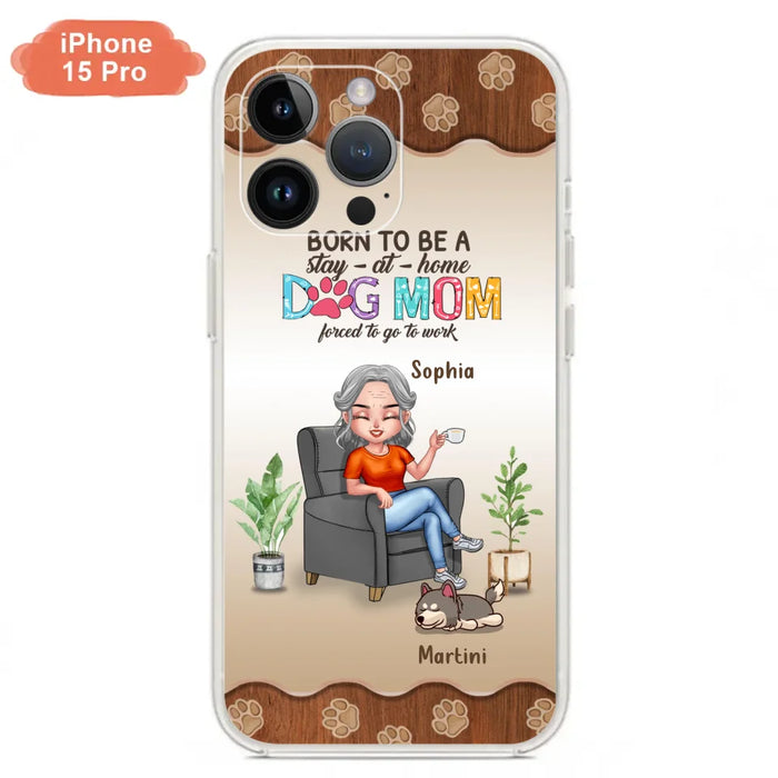 Custom Personalized Dog Mom Phone Case - Upto 4 Dogs - Retired Gift Idea For Mother - Dog Lover