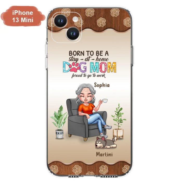 Custom Personalized Dog Mom Phone Case - Upto 4 Dogs - Retired Gift Idea For Mother - Dog Lover