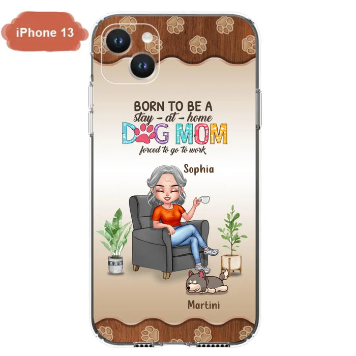 Custom Personalized Dog Mom Phone Case - Upto 4 Dogs - Retired Gift Idea For Mother - Dog Lover