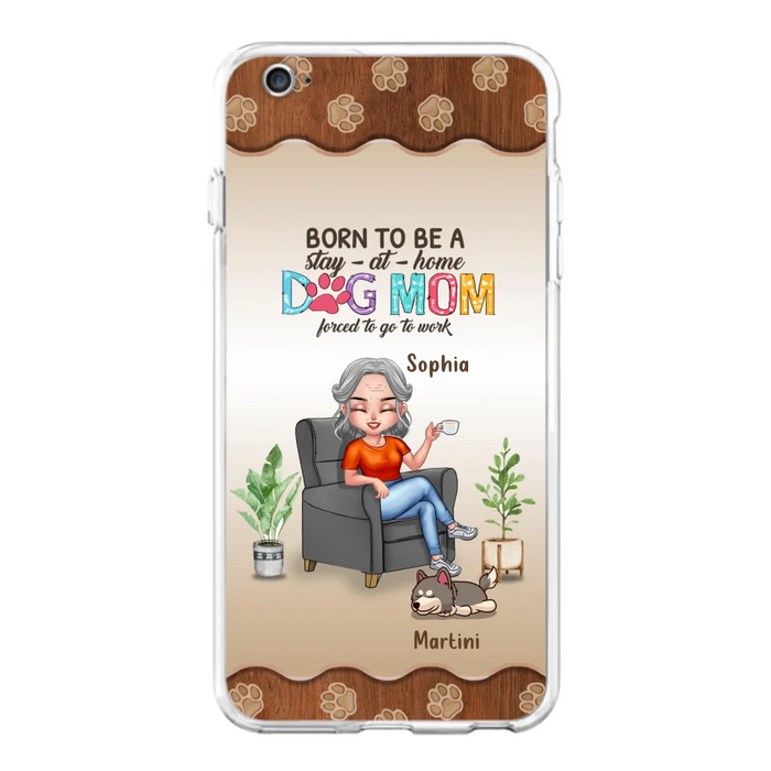 Custom Personalized Dog Mom Phone Case - Upto 4 Dogs - Retired Gift Idea For Mother - Dog Lover