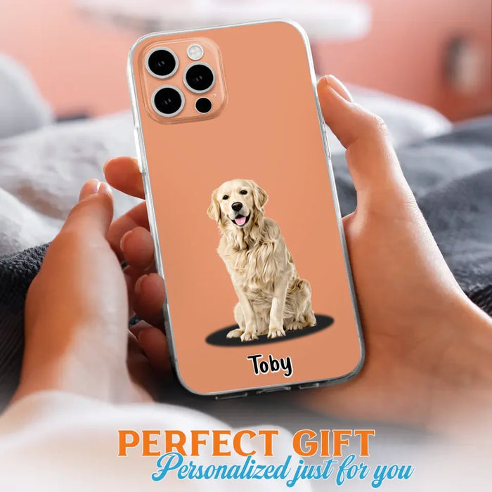 Custom Personalized Pet Phone Case - Up to 3 Pets - Gift Idea For Dog/ Cat Lover - Case For iPhone And Samsung