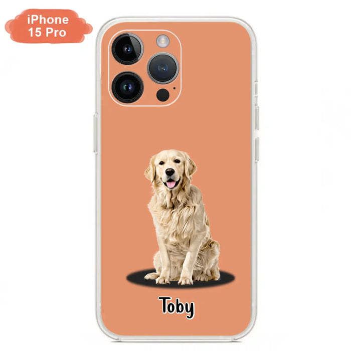 Custom Personalized Pet Phone Case - Up to 3 Pets - Gift Idea For Dog/ Cat Lover - Case For iPhone And Samsung