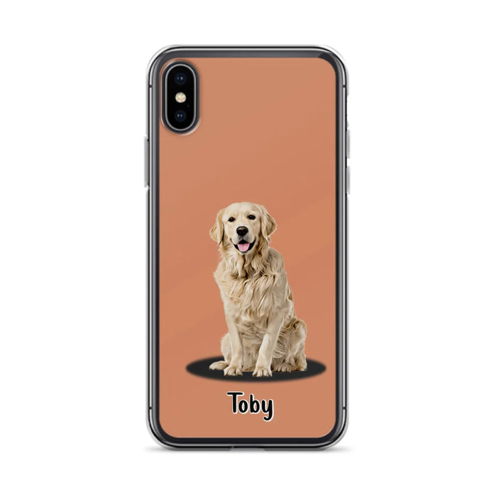 Custom Personalized Pet Phone Case - Up to 3 Pets - Gift Idea For Dog/ Cat Lover - Case For iPhone And Samsung