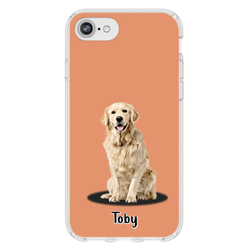 Custom Personalized Pet Phone Case - Up to 3 Pets - Gift Idea For Dog/ Cat Lover - Case For iPhone And Samsung