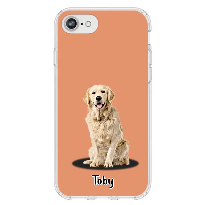 Custom Personalized Pet Phone Case - Up to 3 Pets - Gift Idea For Dog/ Cat Lover - Case For iPhone And Samsung