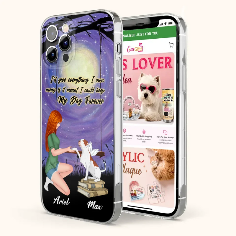 Custom Personalized Dog Mom Phone Case - Gift Idea For Dog Mom/ Dog Lover - When I Needed A Hand I Found Your Paw - Case For iPhone And Samsung