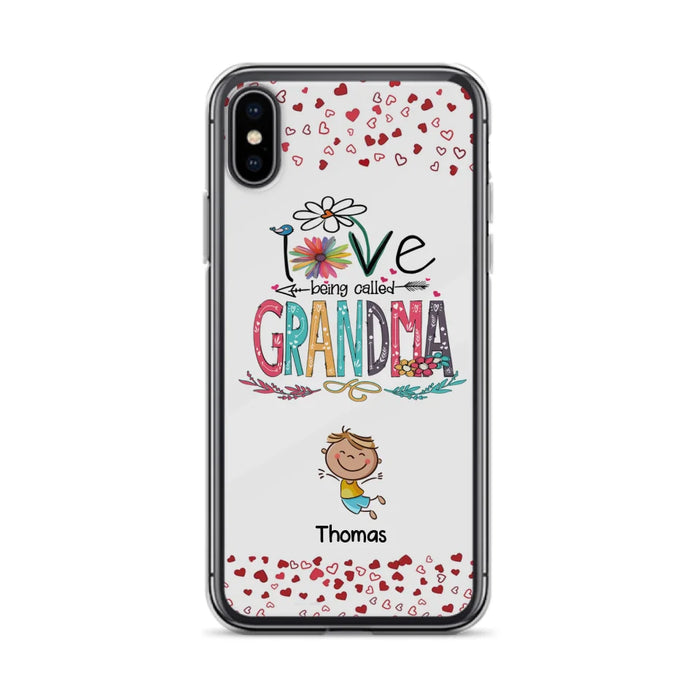 Custom Personalized Blessed To Be Called Nana Phone Case - Upto 5 Kids - Gift Idea For Nana/ Mama/Kids - Case For iPhone And Samsung