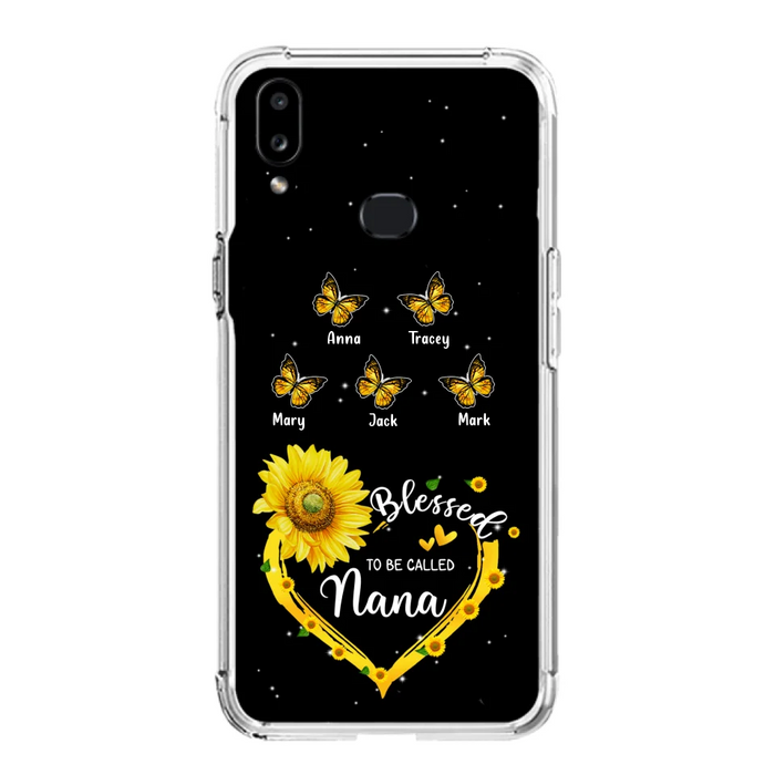 Custom Personalized Grandma Butterfly Phone Case For iPhone and Samsung - Gift Idea For Grandma - Blessed To Be Called Grandma