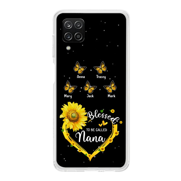 Custom Personalized Grandma Butterfly Phone Case For iPhone and Samsung - Gift Idea For Grandma - Blessed To Be Called Grandma