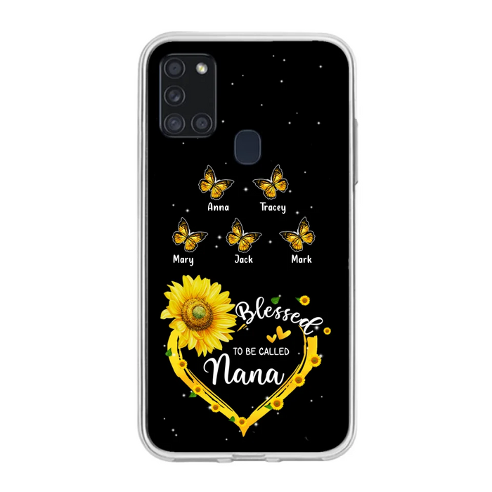 Custom Personalized Grandma Butterfly Phone Case For iPhone and Samsung - Gift Idea For Grandma - Blessed To Be Called Grandma