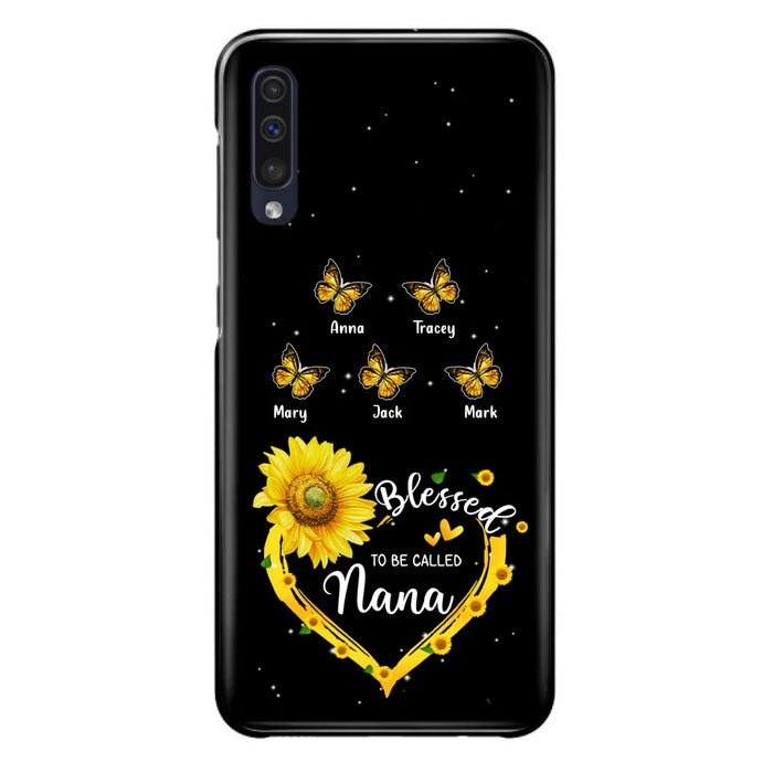 Custom Personalized Grandma Butterfly Phone Case For iPhone and Samsung - Gift Idea For Grandma - Blessed To Be Called Grandma