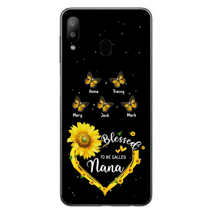 Custom Personalized Grandma Butterfly Phone Case For iPhone and Samsung - Gift Idea For Grandma - Blessed To Be Called Grandma