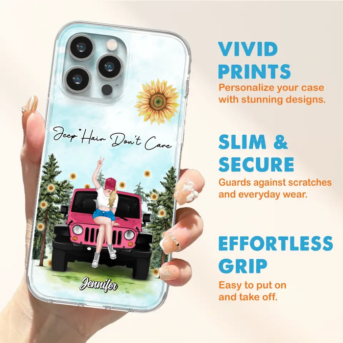 Custom Personalized Off-road Girl Phone Case For iPhone & Samsung - Gift For Off-road Lover