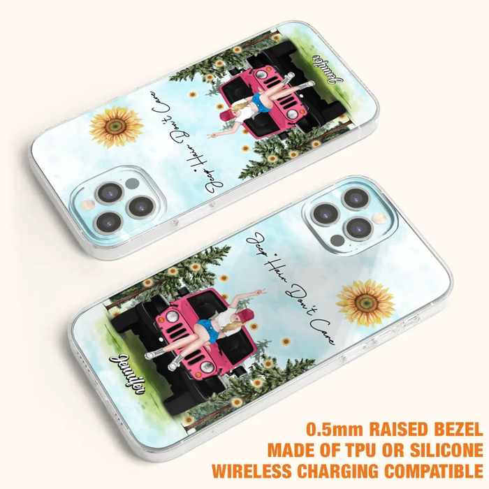 Custom Personalized Off-road Girl Phone Case For iPhone & Samsung - Gift For Off-road Lover