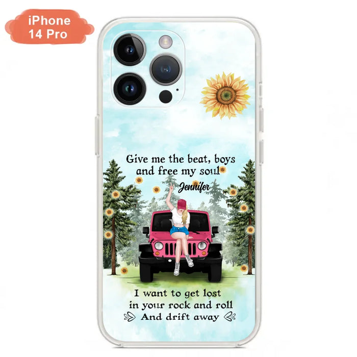 Custom Personalized Off-road Girl Phone Case - Case For iPhone and Samsung - I Want To Get Lost In Your Rock and Roll