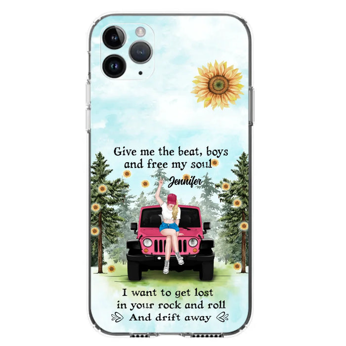 Custom Personalized Off-road Girl Phone Case - Case For iPhone and Samsung - I Want To Get Lost In Your Rock and Roll