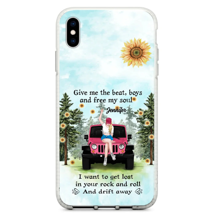 Custom Personalized Off-road Girl Phone Case - Case For iPhone and Samsung - I Want To Get Lost In Your Rock and Roll