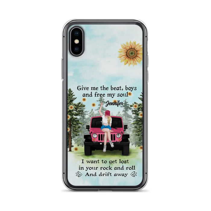 Custom Personalized Off-road Girl Phone Case - Case For iPhone and Samsung - I Want To Get Lost In Your Rock and Roll