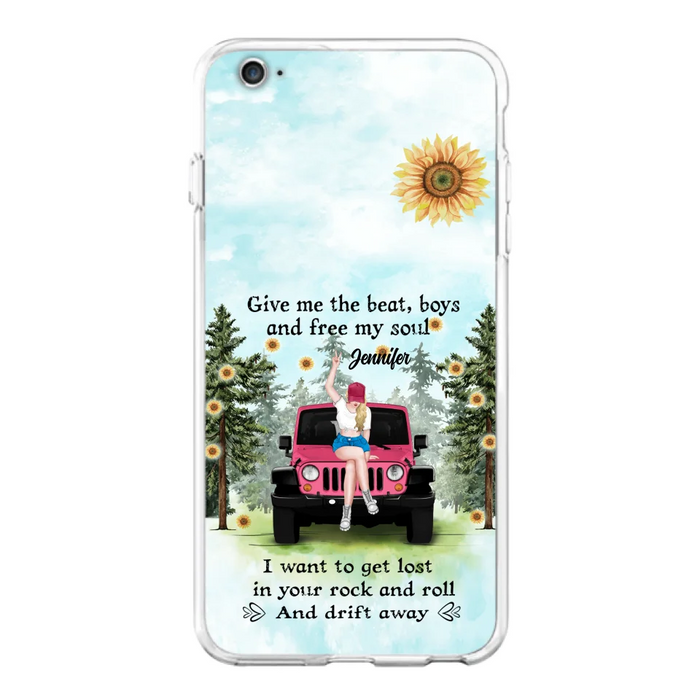 Custom Personalized Off-road Girl Phone Case - Case For iPhone and Samsung - I Want To Get Lost In Your Rock and Roll