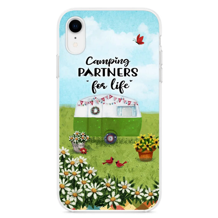 Custom Personalized Happy Campers Phone Case - Gift Idea For Camping Lover - Case For iPhone And Samsung