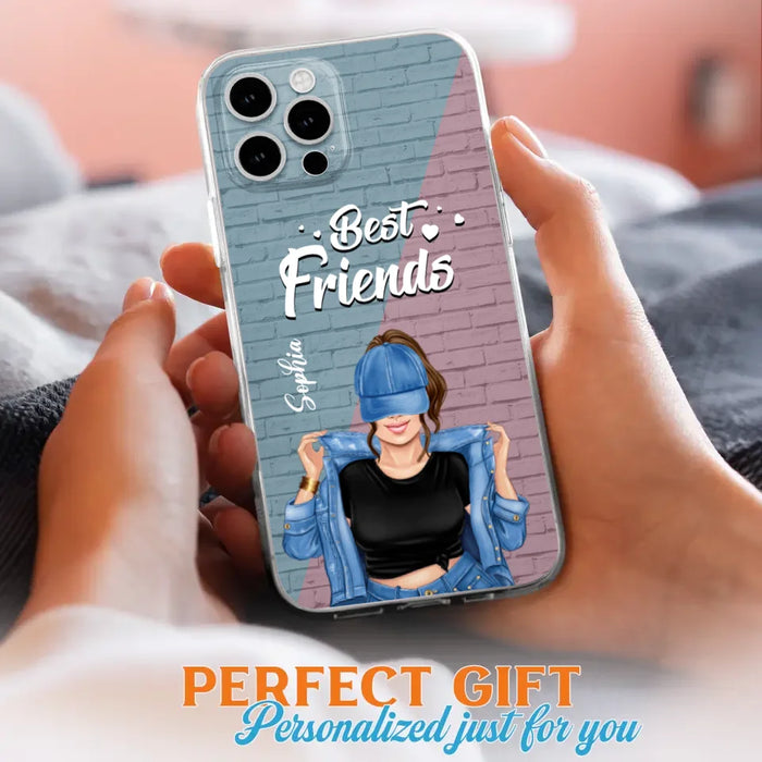 Custom Personalized Besties Phone Case - Gift For Friends/ Besties - Best Friends Forever And Ever - Case For iPhone And Samsung