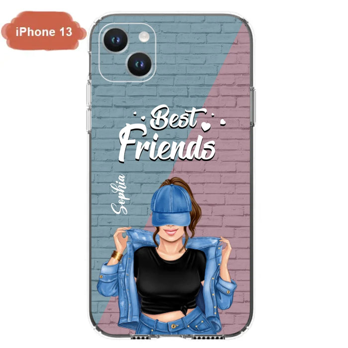 Custom Personalized Besties Phone Case - Gift For Friends/ Besties - Best Friends Forever And Ever - Case For iPhone And Samsung