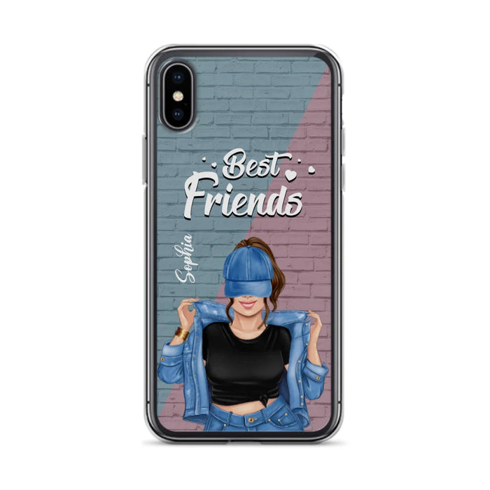 Custom Personalized Besties Phone Case - Gift For Friends/ Besties - Best Friends Forever And Ever - Case For iPhone And Samsung