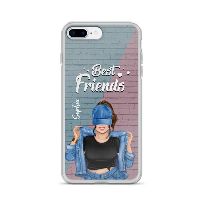 Custom Personalized Besties Phone Case - Gift For Friends/ Besties - Best Friends Forever And Ever - Case For iPhone And Samsung