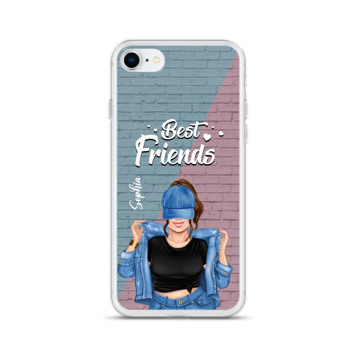 Custom Personalized Besties Phone Case - Gift For Friends/ Besties - Best Friends Forever And Ever - Case For iPhone And Samsung