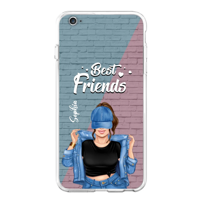 Custom Personalized Besties Phone Case - Gift For Friends/ Besties - Best Friends Forever And Ever - Case For iPhone And Samsung