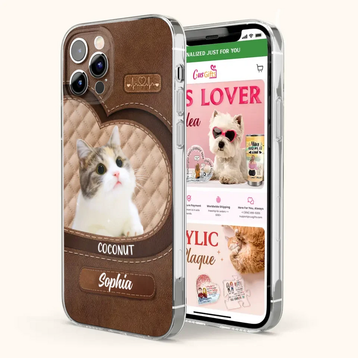 Custom Personalized Pet Photo Phone Case - Gift Idea For Pet Owners - Case for iPhone/Samsung