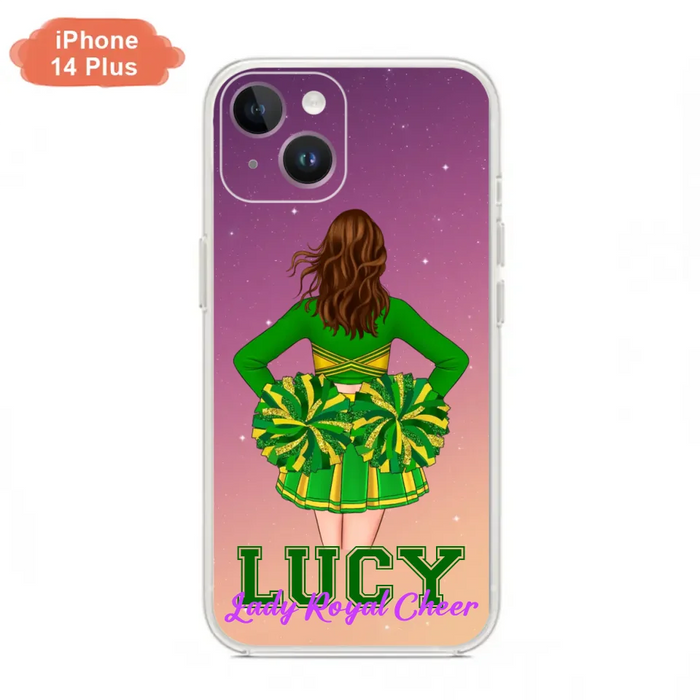 Custom Personalized Cheerleading Phone Case - Birthday Gift For Cheerleading Coach, Cheerleader - Case For iPhone And Samsung