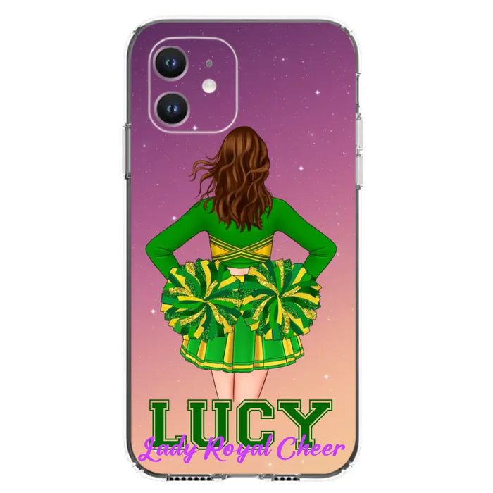 Custom Personalized Cheerleading Phone Case - Birthday Gift For Cheerleading Coach, Cheerleader - Case For iPhone And Samsung