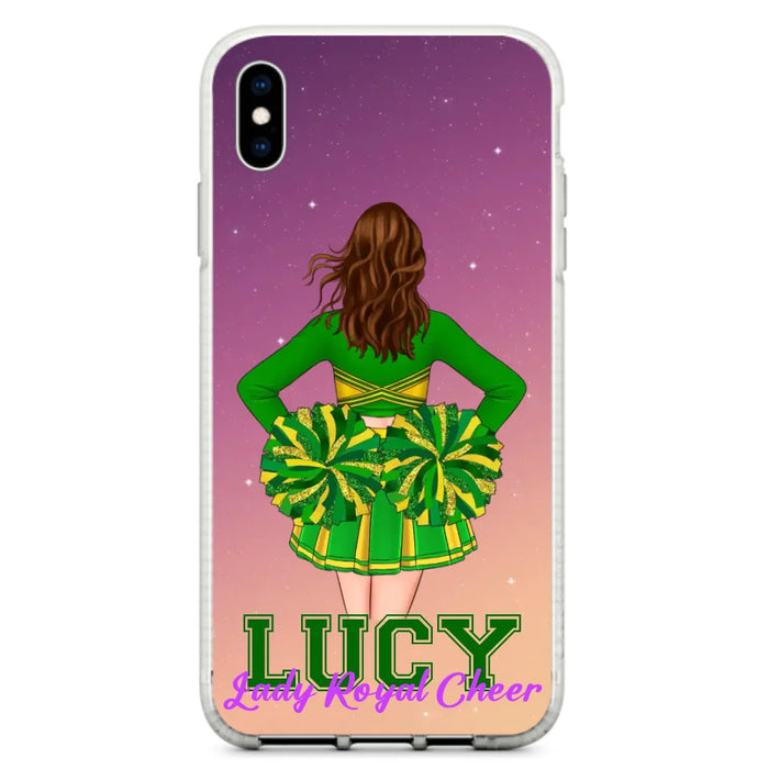 Custom Personalized Cheerleading Phone Case - Birthday Gift For Cheerleading Coach, Cheerleader - Case For iPhone And Samsung