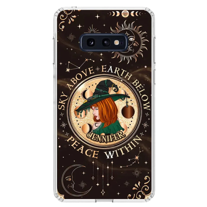 Custom Personalized Witch Phone Case - Gift Idea For Girl - Wiccan Decor/Pagan Decor - As Above So Below - Cases For iPhone And Samsung