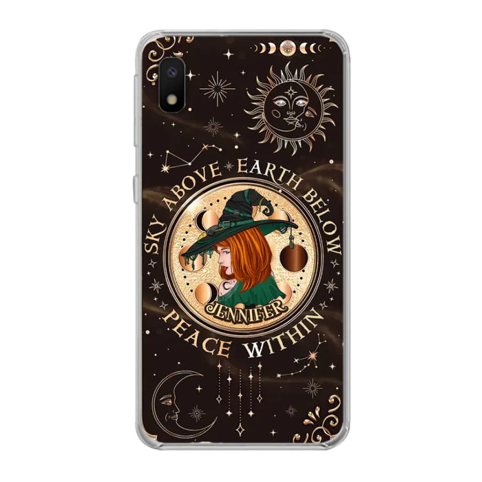 Custom Personalized Witch Phone Case - Gift Idea For Girl - Wiccan Decor/Pagan Decor - As Above So Below - Cases For iPhone And Samsung