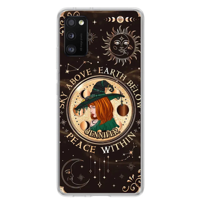 Custom Personalized Witch Phone Case - Gift Idea For Girl - Wiccan Decor/Pagan Decor - As Above So Below - Cases For iPhone And Samsung