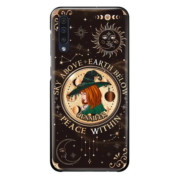 Custom Personalized Witch Phone Case - Gift Idea For Girl - Wiccan Decor/Pagan Decor - As Above So Below - Cases For iPhone And Samsung