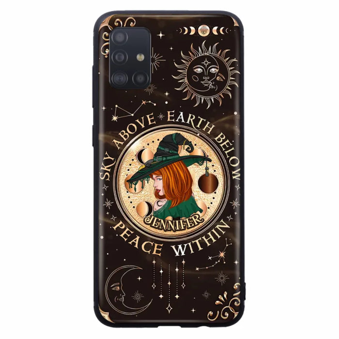 Custom Personalized Witch Phone Case - Gift Idea For Girl - Wiccan Decor/Pagan Decor - As Above So Below - Cases For iPhone And Samsung