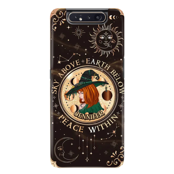 Custom Personalized Witch Phone Case - Gift Idea For Girl - Wiccan Decor/Pagan Decor - As Above So Below - Cases For iPhone And Samsung