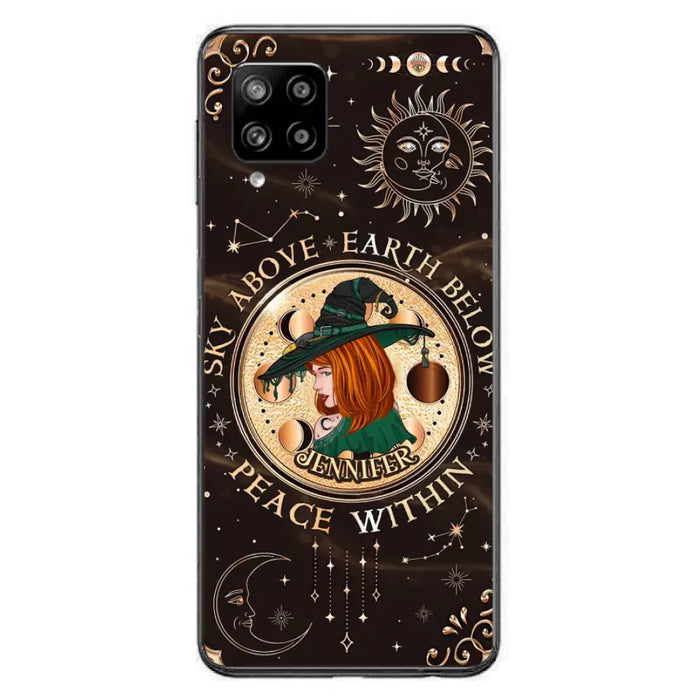 Custom Personalized Witch Phone Case - Gift Idea For Girl - Wiccan Decor/Pagan Decor - As Above So Below - Cases For iPhone And Samsung